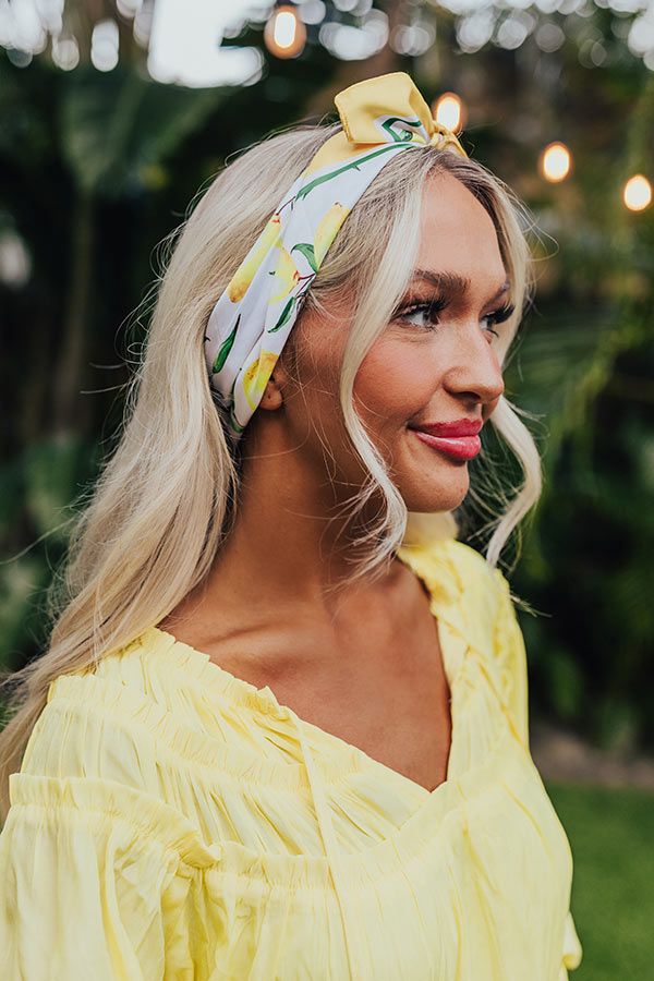 Citrus Moment Satin Scarf Image - 2