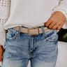 Oh So Chic Faux Leather Belt in Warm Taupe Image - 1