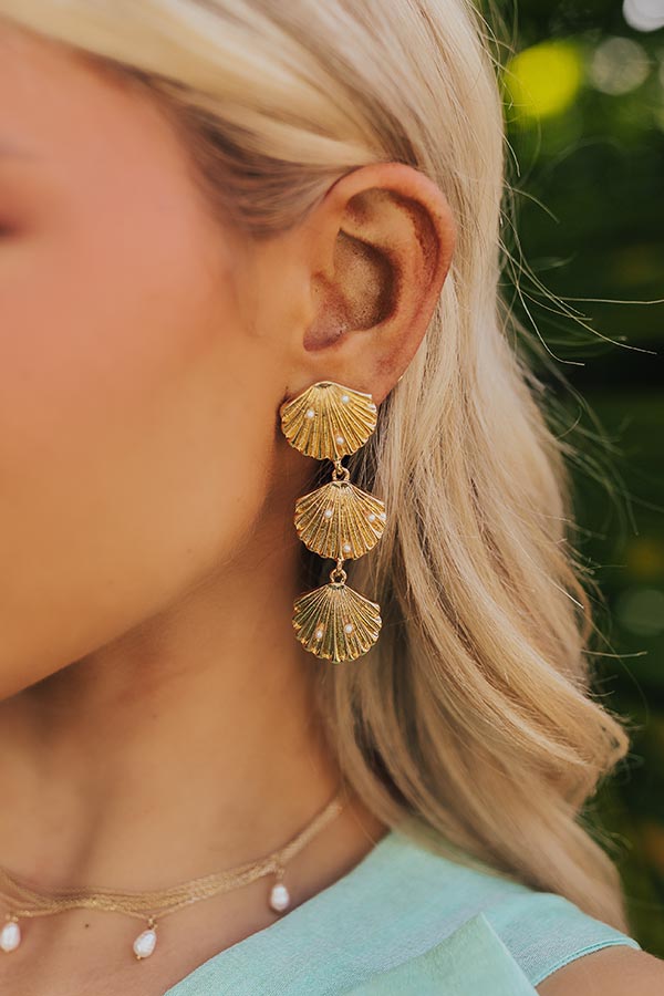 Seashell Chic Earrings Image - 1