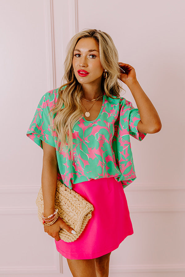 Botanic Bloom Shift Top Image - 5