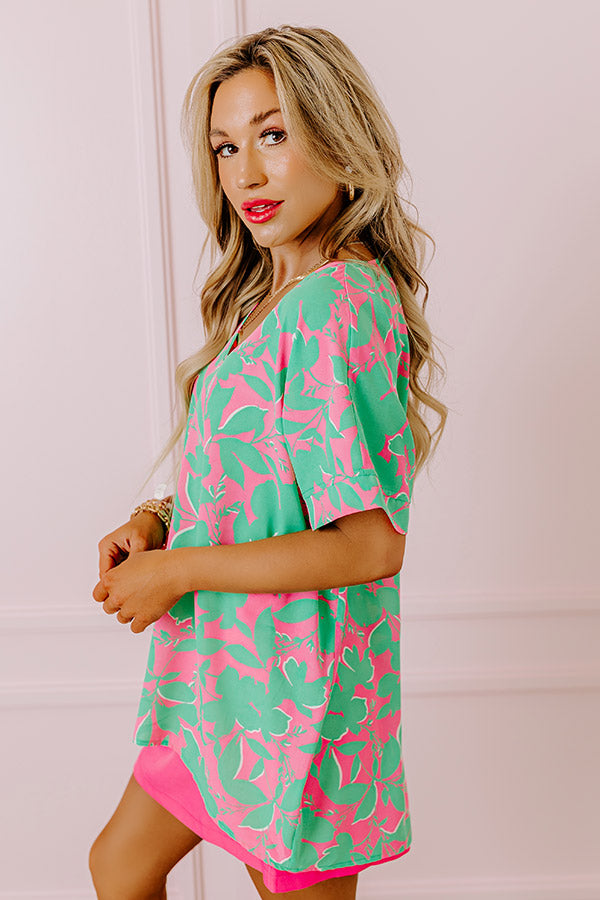 Botanic Bloom Shift Top Image - 4