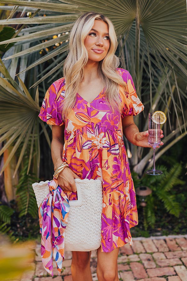 St. Barts Brunch Floral Mini Dress Image - 1