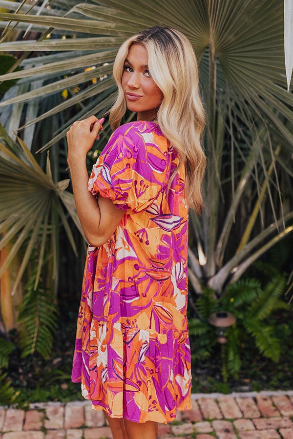 St. Barts Brunch Floral Mini Dress Image - 5