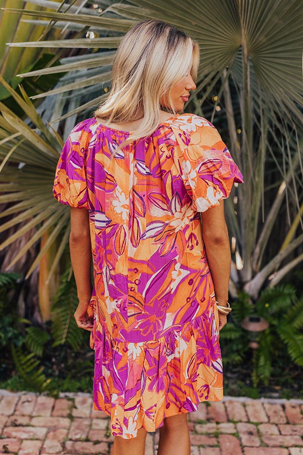 St. Barts Brunch Floral Mini Dress Image - 4