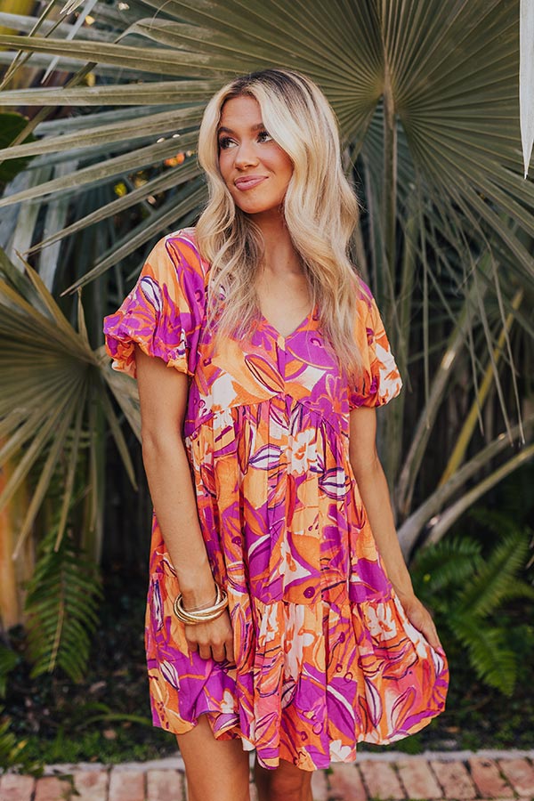 St. Barts Brunch Floral Mini Dress Image - 3