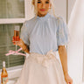 Cherished Moment Shift Top in Sky Blue Image - 1