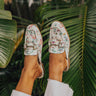The Bridget Faux Leather Mule Loafer In Ivory Image - 1