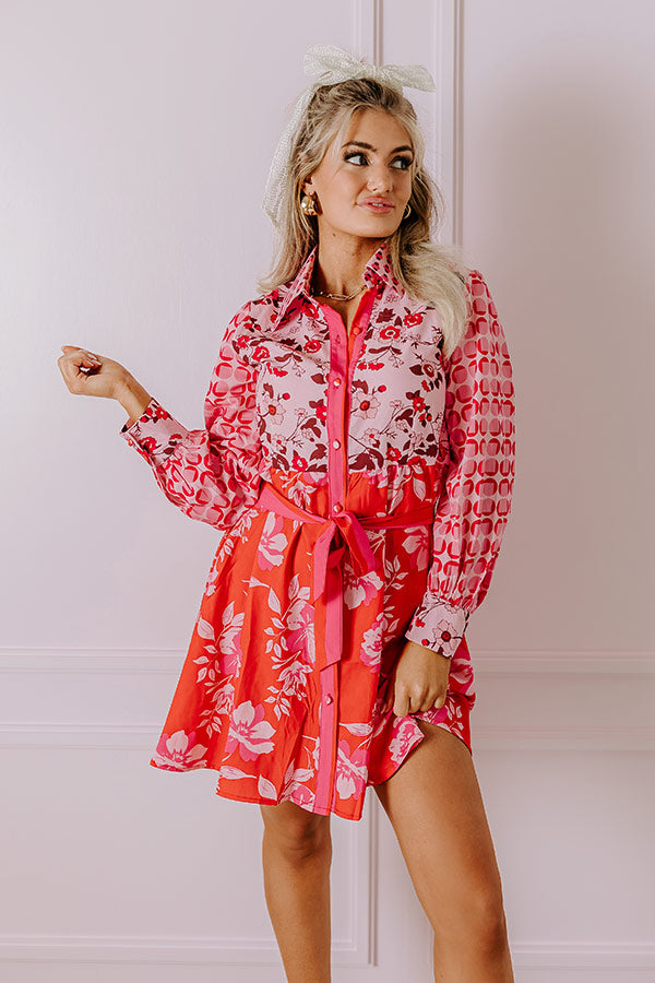 Sweetly Surprised Floral Mini Dress Image - 3