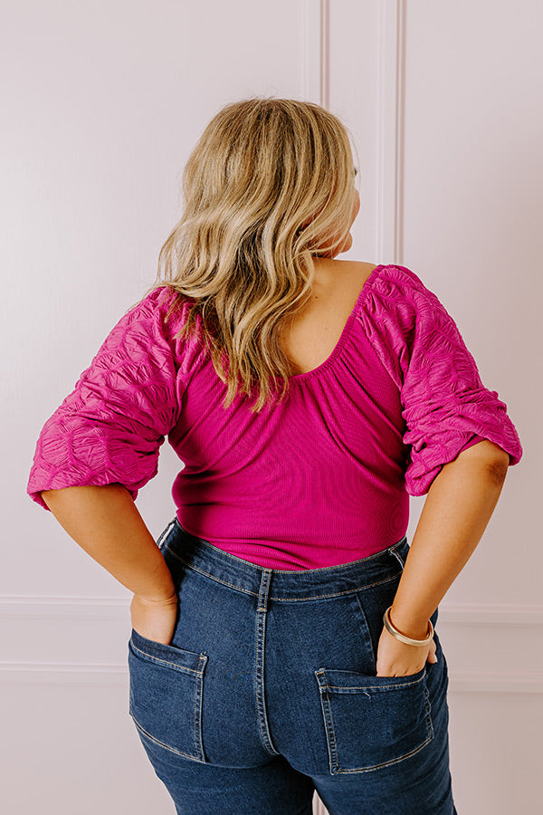 Flirtatious Outing Bodysuit In Berry Curves Image - 4