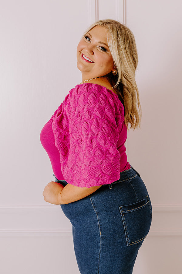 Flirtatious Outing Bodysuit In Berry Curves Image - 5