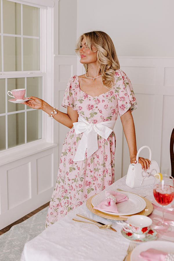 Garden Elegance Floral Midi Image - 2