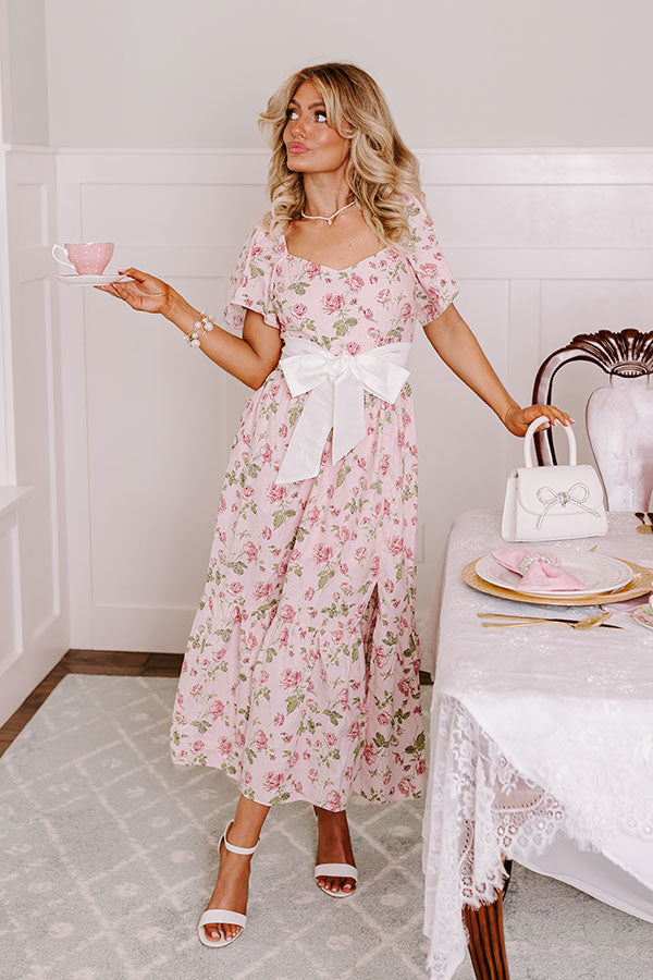 Garden Elegance Floral Midi Image - 1