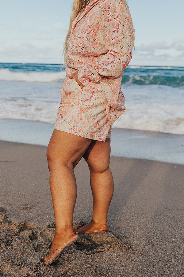 Summer Mirage Eyelet Shorts Curves Image - 5