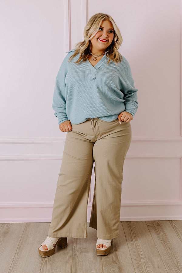 Coffee Run Cutie Shift Top in Sky Blue Curves Image - 2