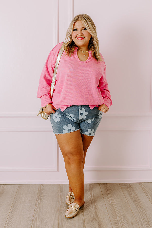 Boardwalk Babe Shift Top in Pink Curves Image - 3