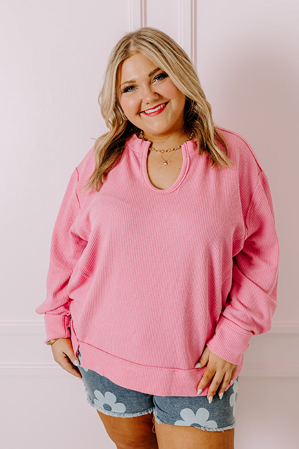Boardwalk Babe Shift Top in Pink Curves Image - 1