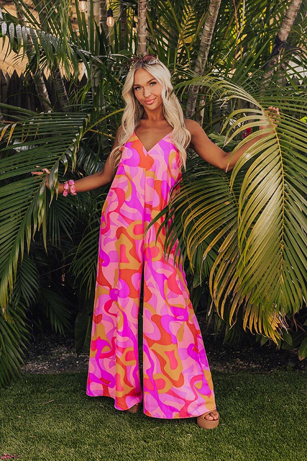 Tulum Dreaming Jumpsuit in Pink Image - 1