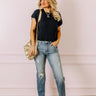 Meet Your Destiny Knit Top In Navy Image - 1