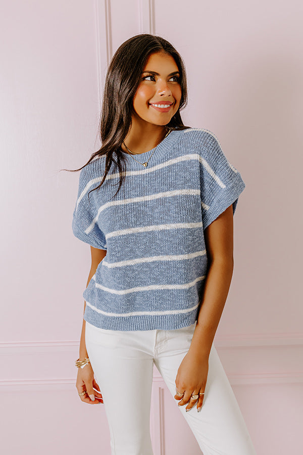 Bayside Brunch Stripe Knit Top Image - 1