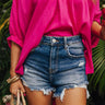 Risen The Kendal High Waist Distressed Shorts Image - 1