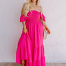 Seaside Chic Smocked Maxi In Hot Pink Curves Image - 1