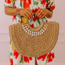 Coastal Glam Woven Straw Tote Image - 1