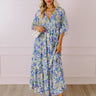 Blossom Breeze Floral Maxi In Periwinkle Image - 1