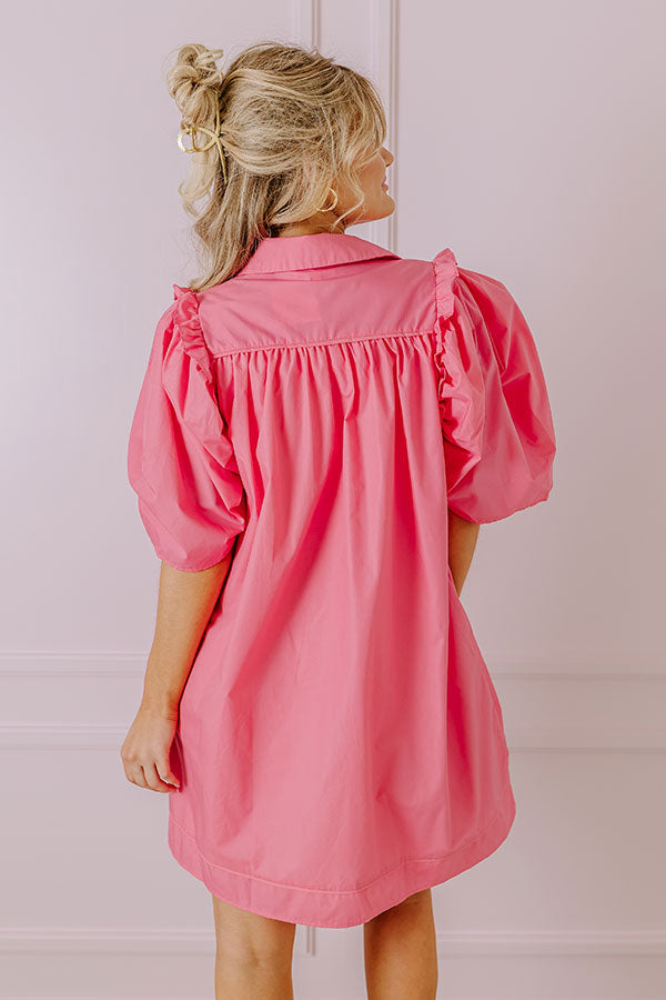 City Escapes Shift Dress In Pink Image - 4