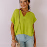 Vacay Ready Knit Top in Lime Punch Image - 1