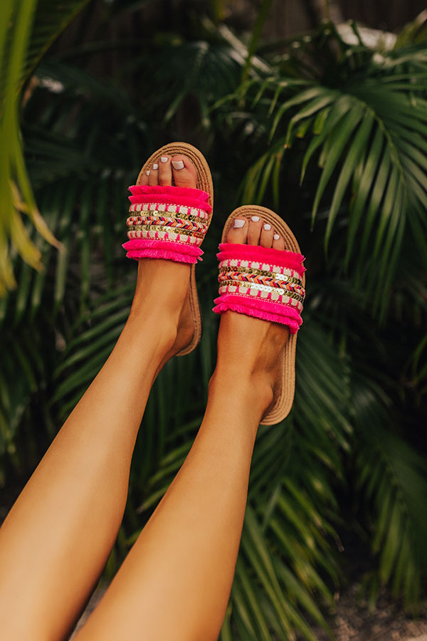The Rylie Sandal In Hot Pink Image - 5
