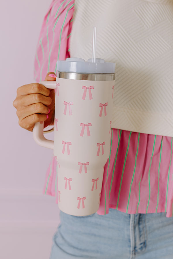 Coquette Chic Stainless Steel Tumbler Image - 1