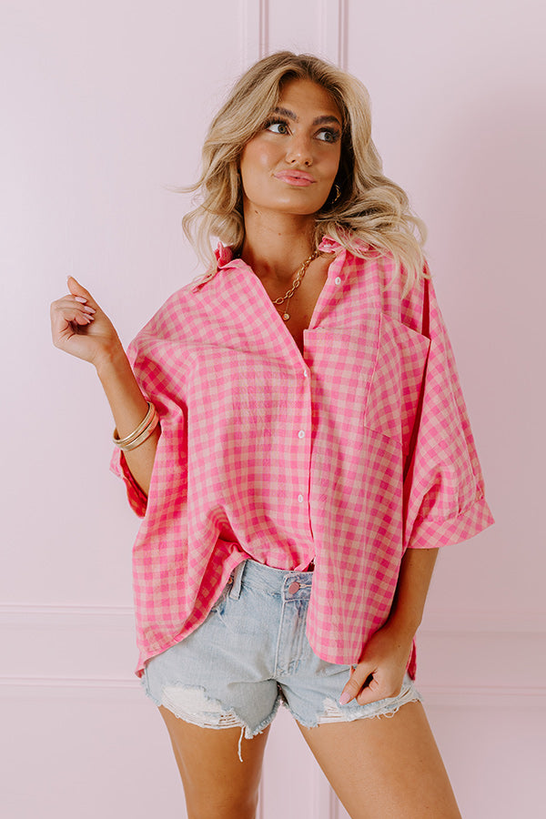 Vacay Ways Oversized Button Up Image - 1