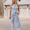 Summer Soiree High Waist Linen-Blend Pants Image - 1
