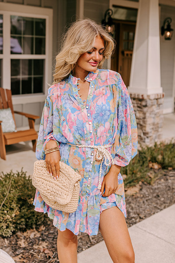 Petal Palette Floral Dress Image - 5