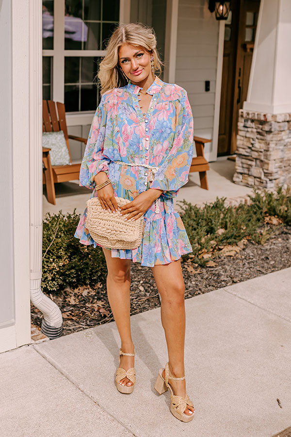Petal Palette Floral Dress Image - 4