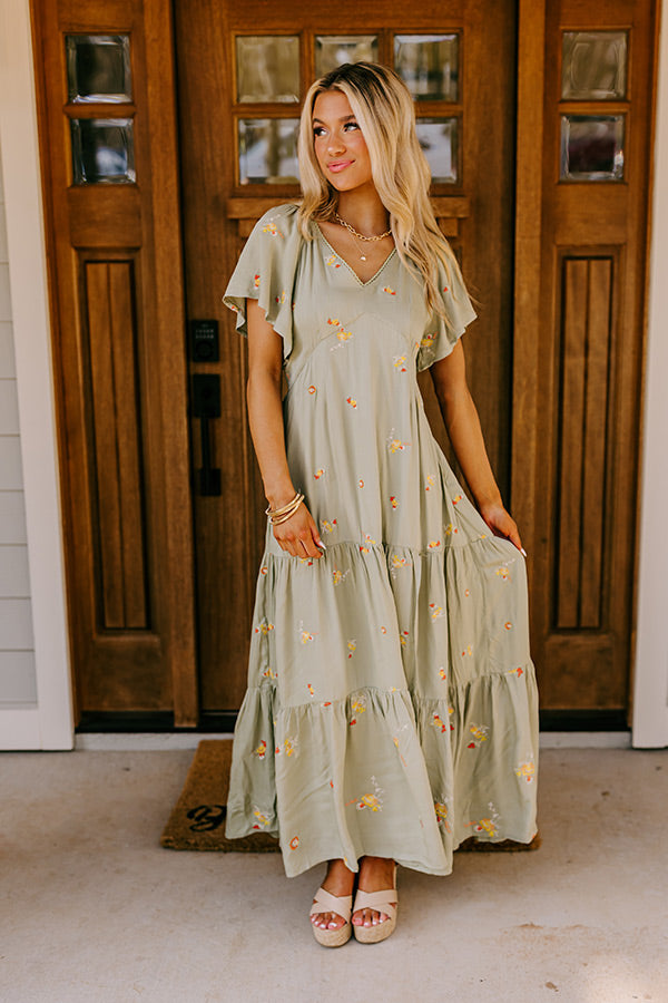 Summer Sorbet Embroidered Maxi Image - 1