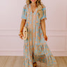 Soho Stroll Floral Midi in Airy Blue Image - 1