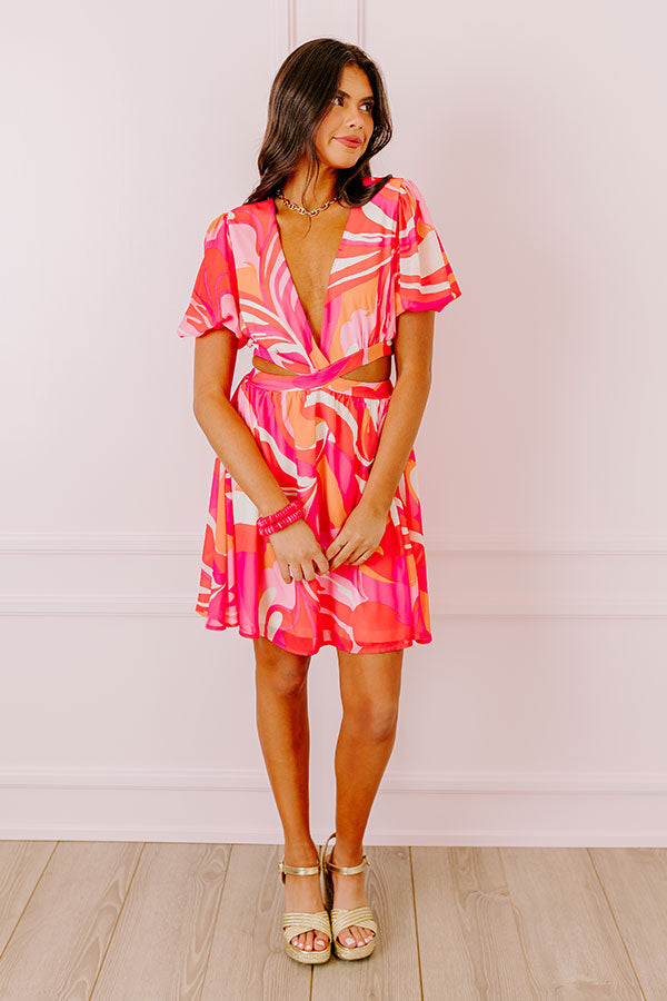 Flirtatious Flair Cut Out Mini Dress Image - 3