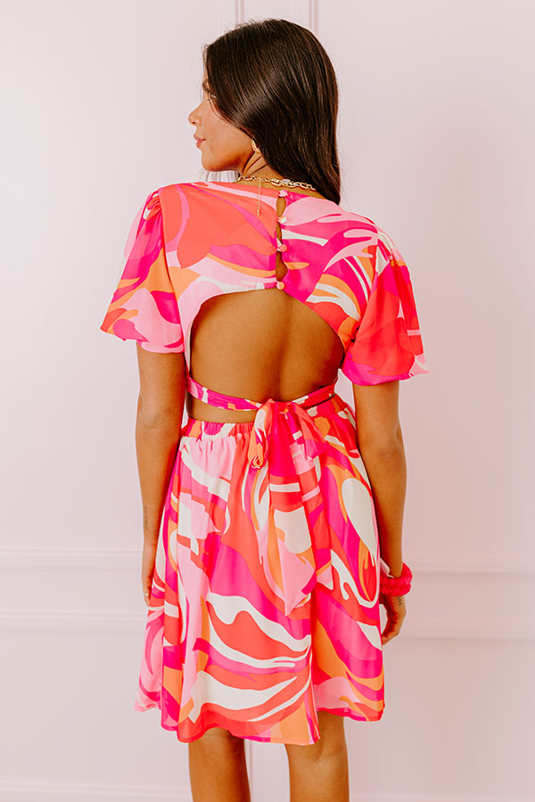 Flirtatious Flair Cut Out Mini Dress Image - 4