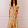 Soho Stroll Floral Midi in Cream Image - 1