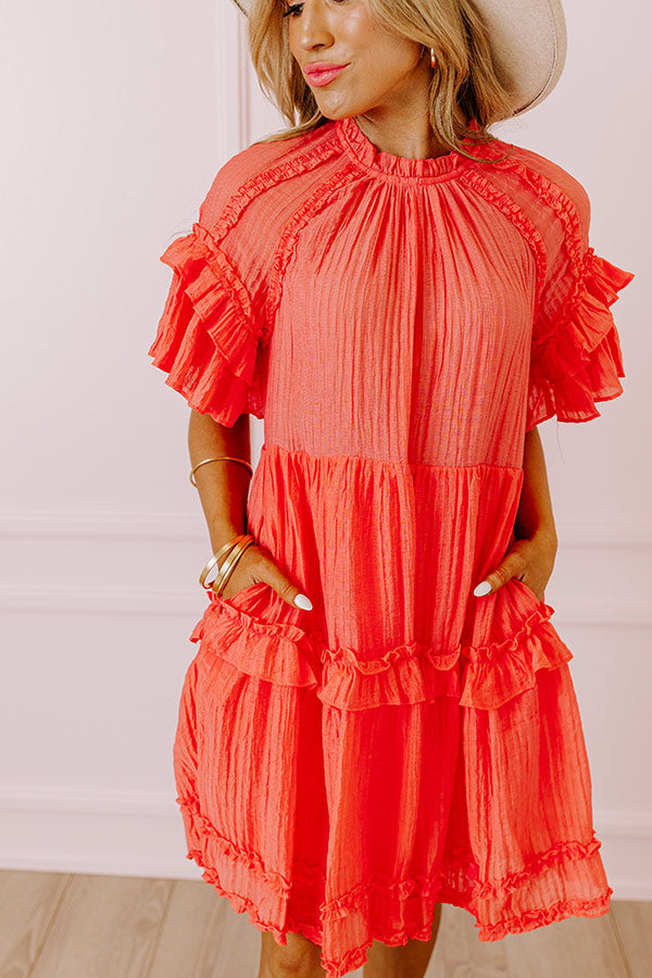 Sunny Stroll Ruffle Mini Dress Image - 3
