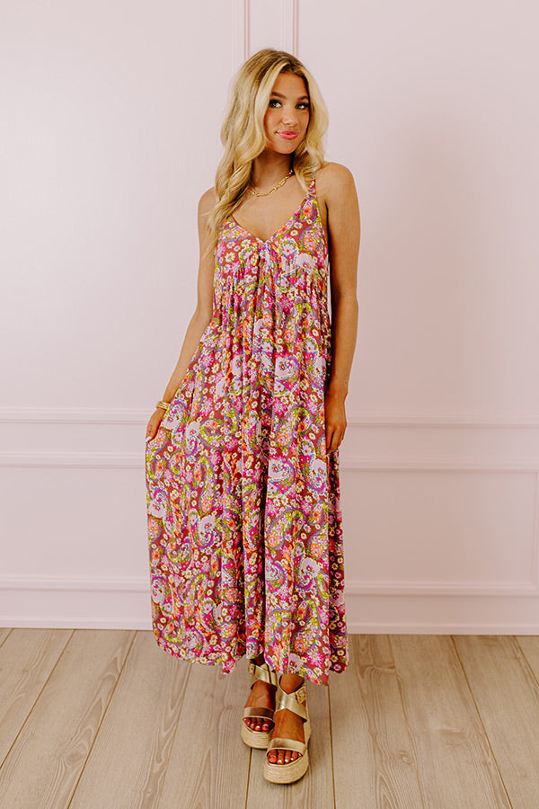 Fresh Take Floral Maxi In Purple Image - 3