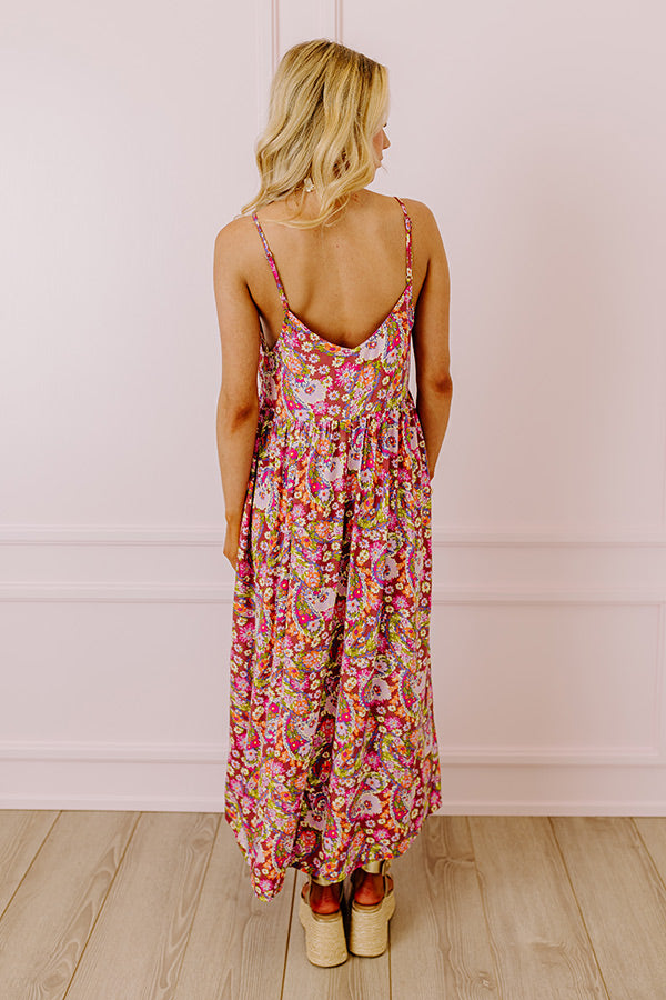 Fresh Take Floral Maxi In Purple Image - 5