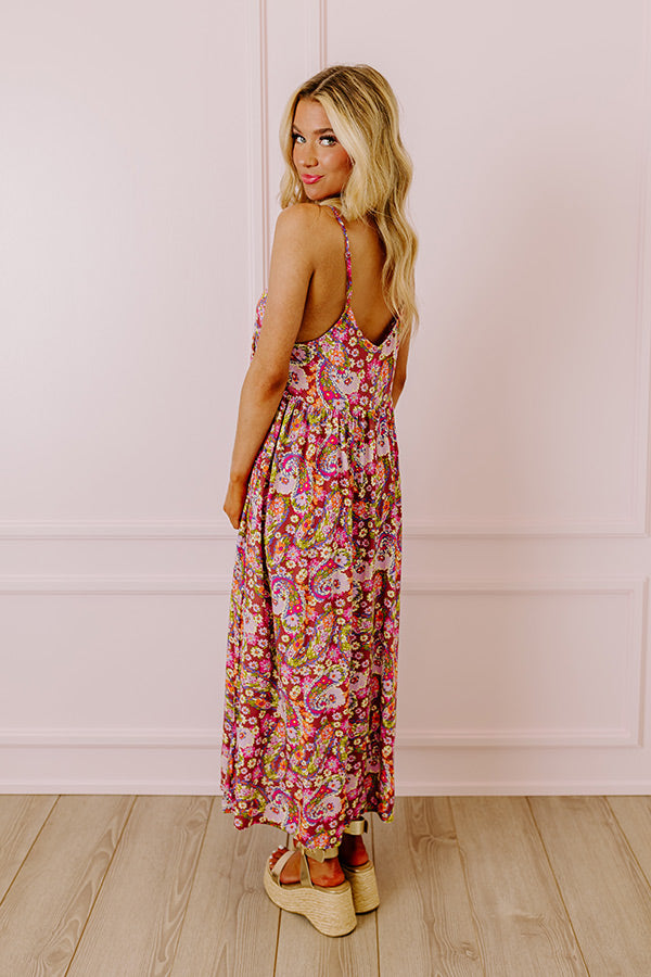 Fresh Take Floral Maxi In Purple Image - 4
