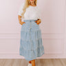 The Jacey Denim Skirt Curves Image - 1