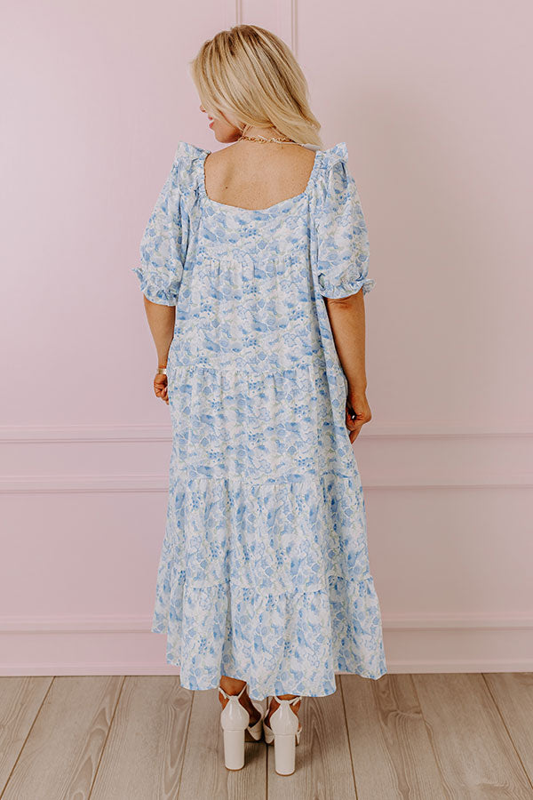 Spring Blooms Watercolor Midi Curves Image - 1