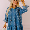 Charleston Stroll Embroidered Mini Dress in Riverside Curves Image - 1