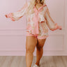 Collecting Seashells Shorts in Pink Curves Image - 1