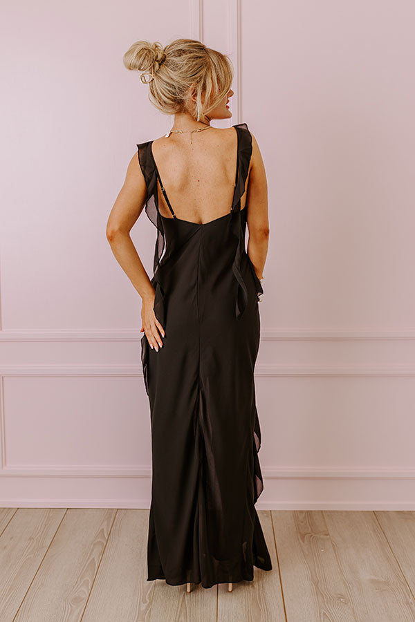 Life Of The Party Ruffle Maxi Dress Image - 4