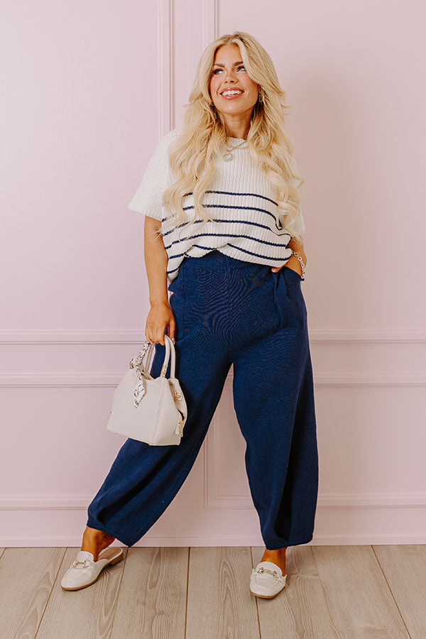 City Chic Knit Top in White Curves Image - 2